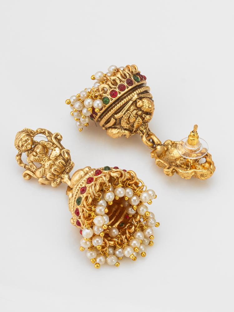 Balakrishna Temple Jhumka earring — alternate view