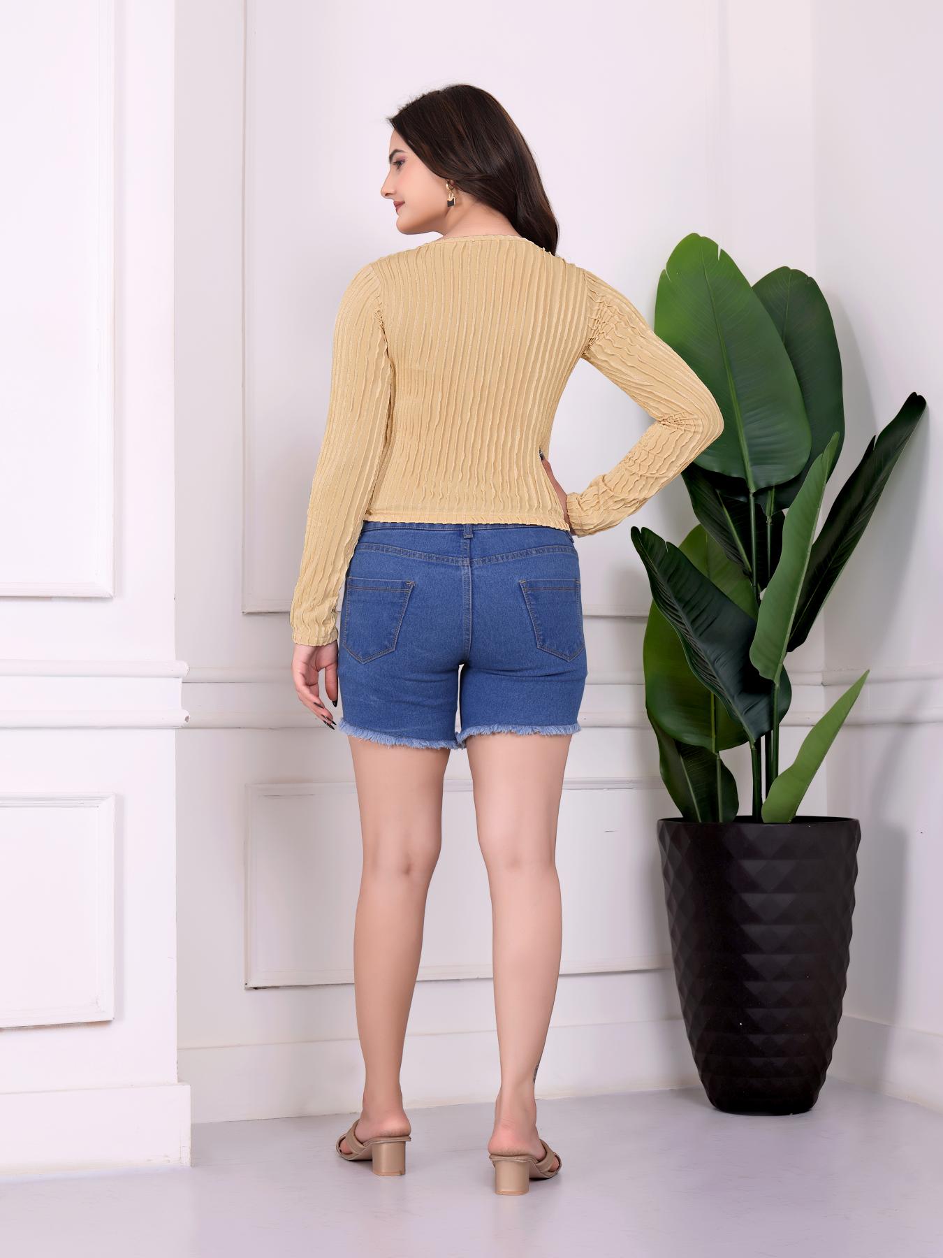 Beige Knitted Women’s Tank Top — alternate view