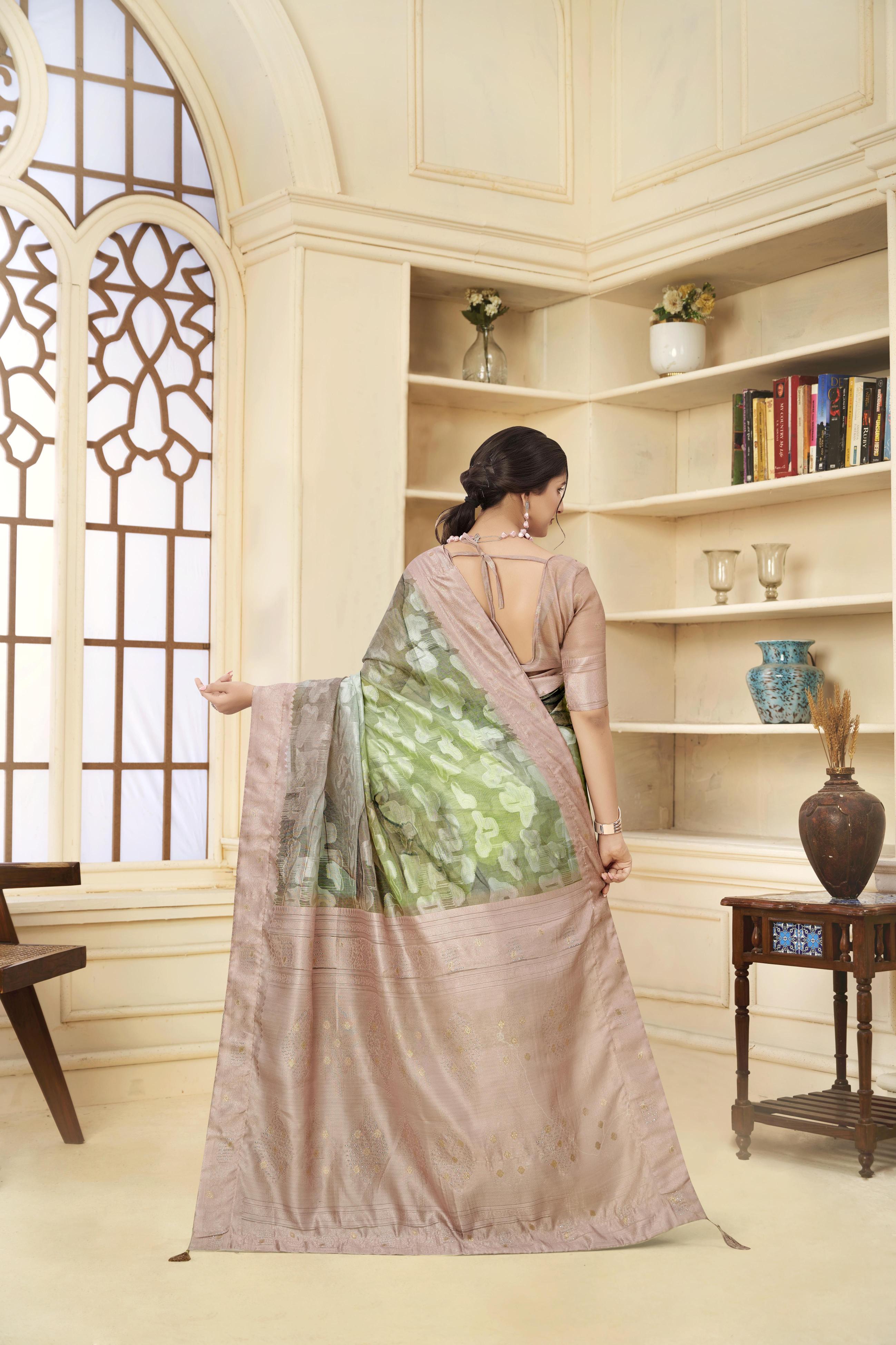 Beige Rich Silk Saree — alternate view