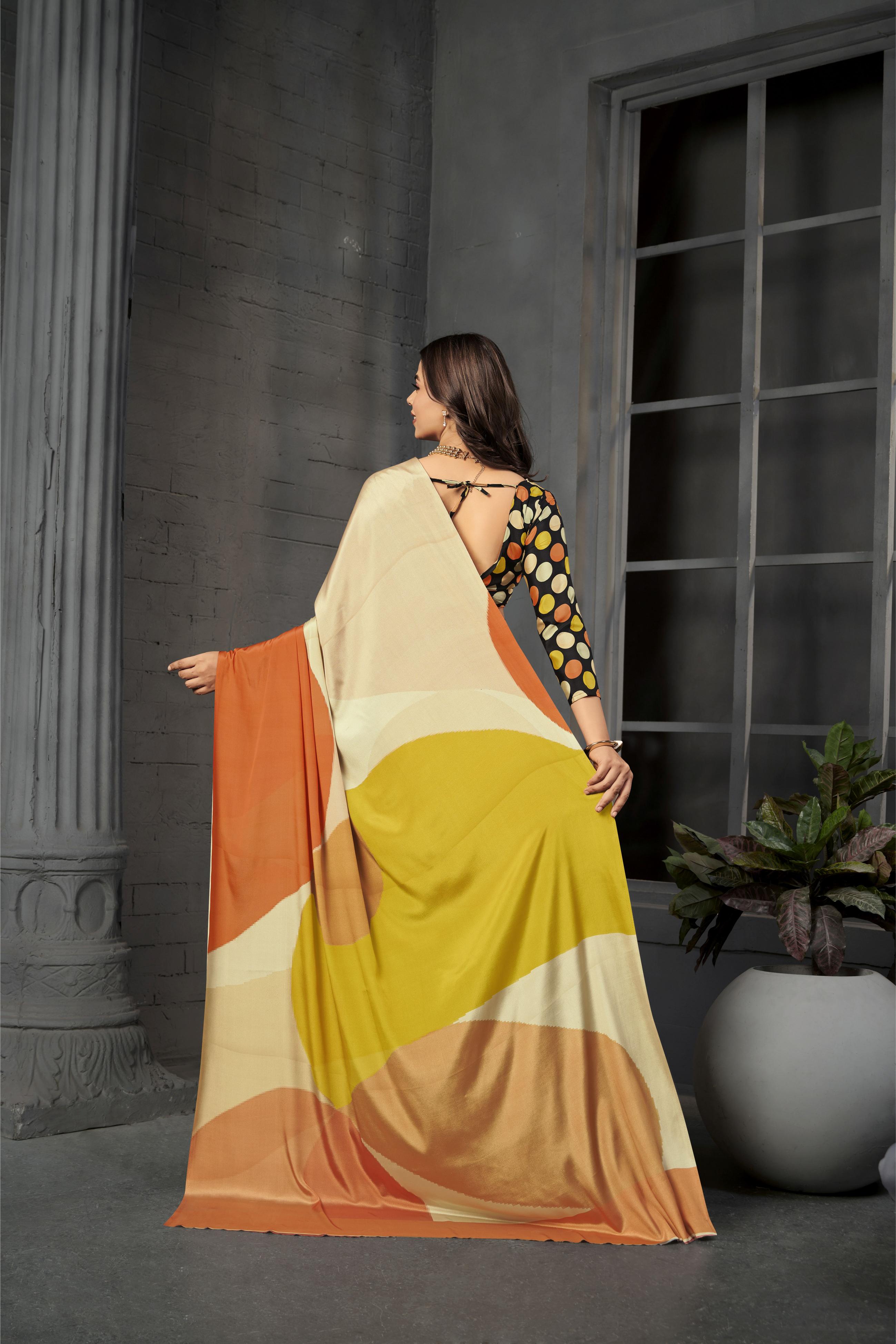 Black Multi Malai Crepe Silk Saree — alternate view