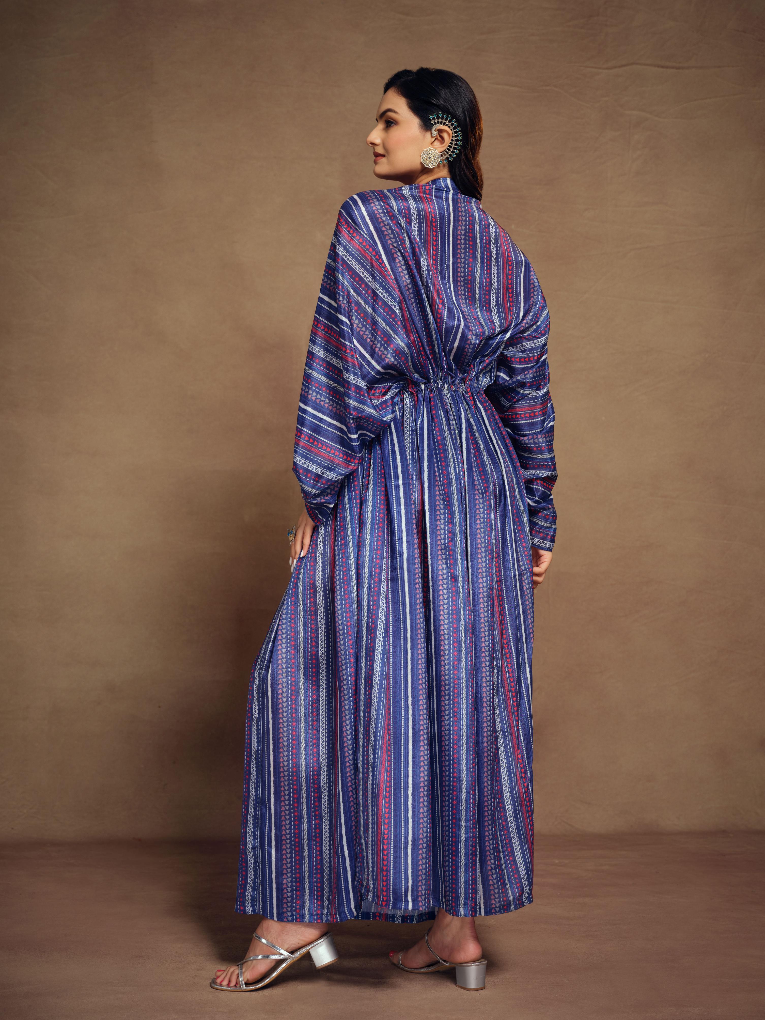Blue Art Silk Readymade Dress — alternate view