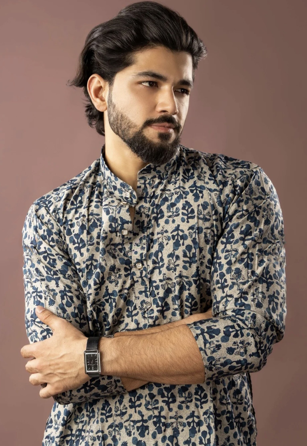 Blue Floral Essence Kurta Set