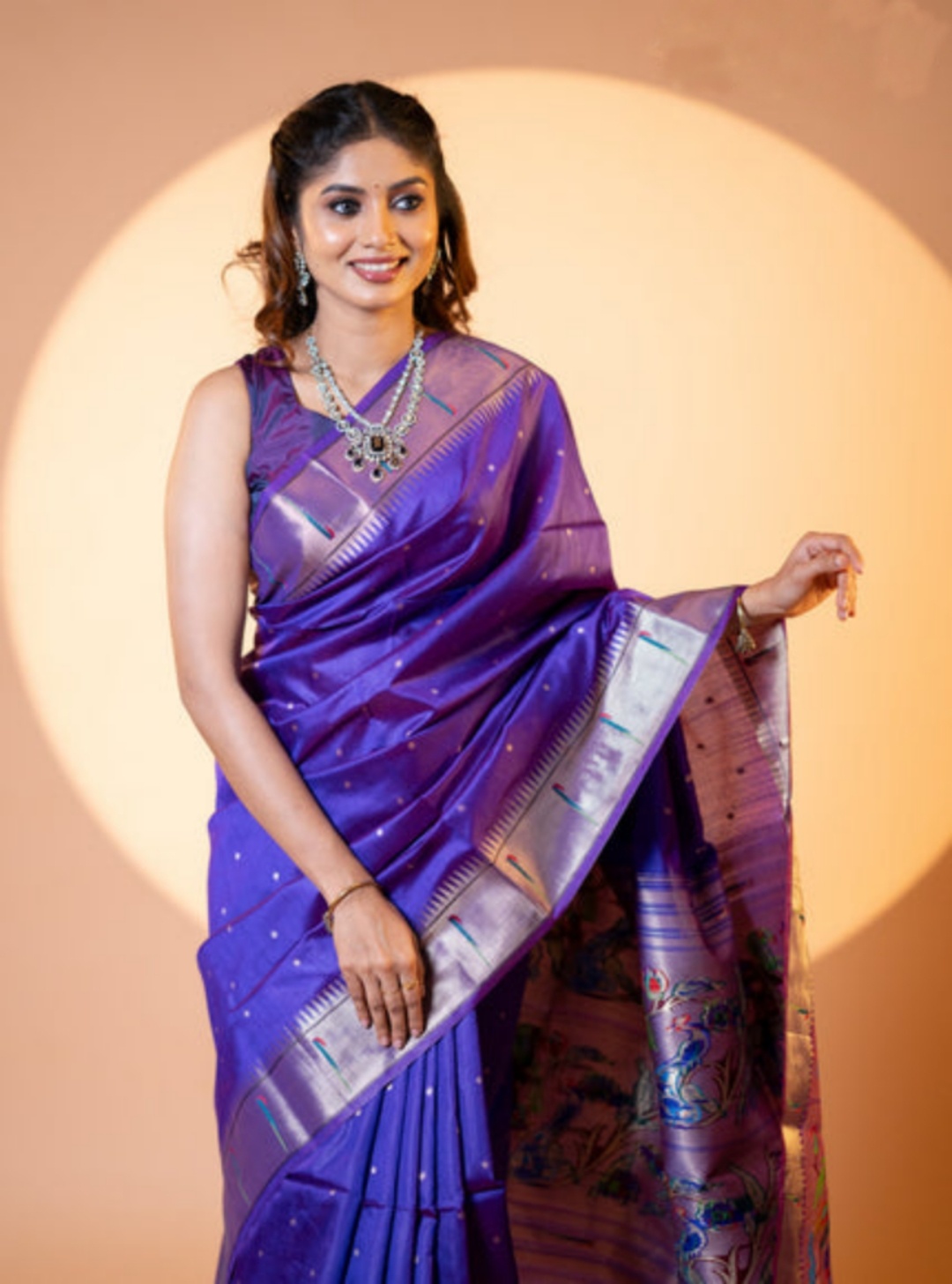 Blue Khadi Raw Silk Woven Meena Rich Pallu Designer Saree