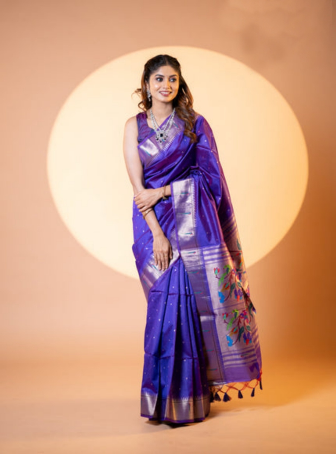Blue Khadi Raw Silk Woven Meena Rich Pallu Designer Saree