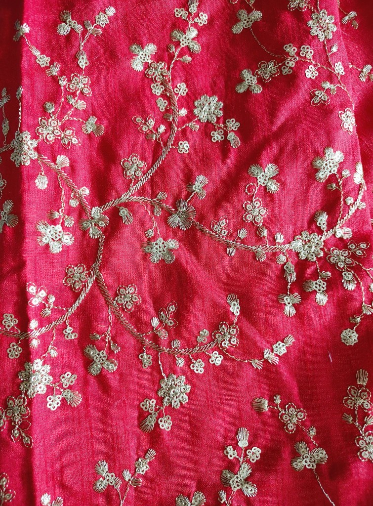 Blue Pink Digital Print Satin Silk Lehenga Choli