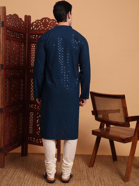 Blue Rayon Kurta Payjama
