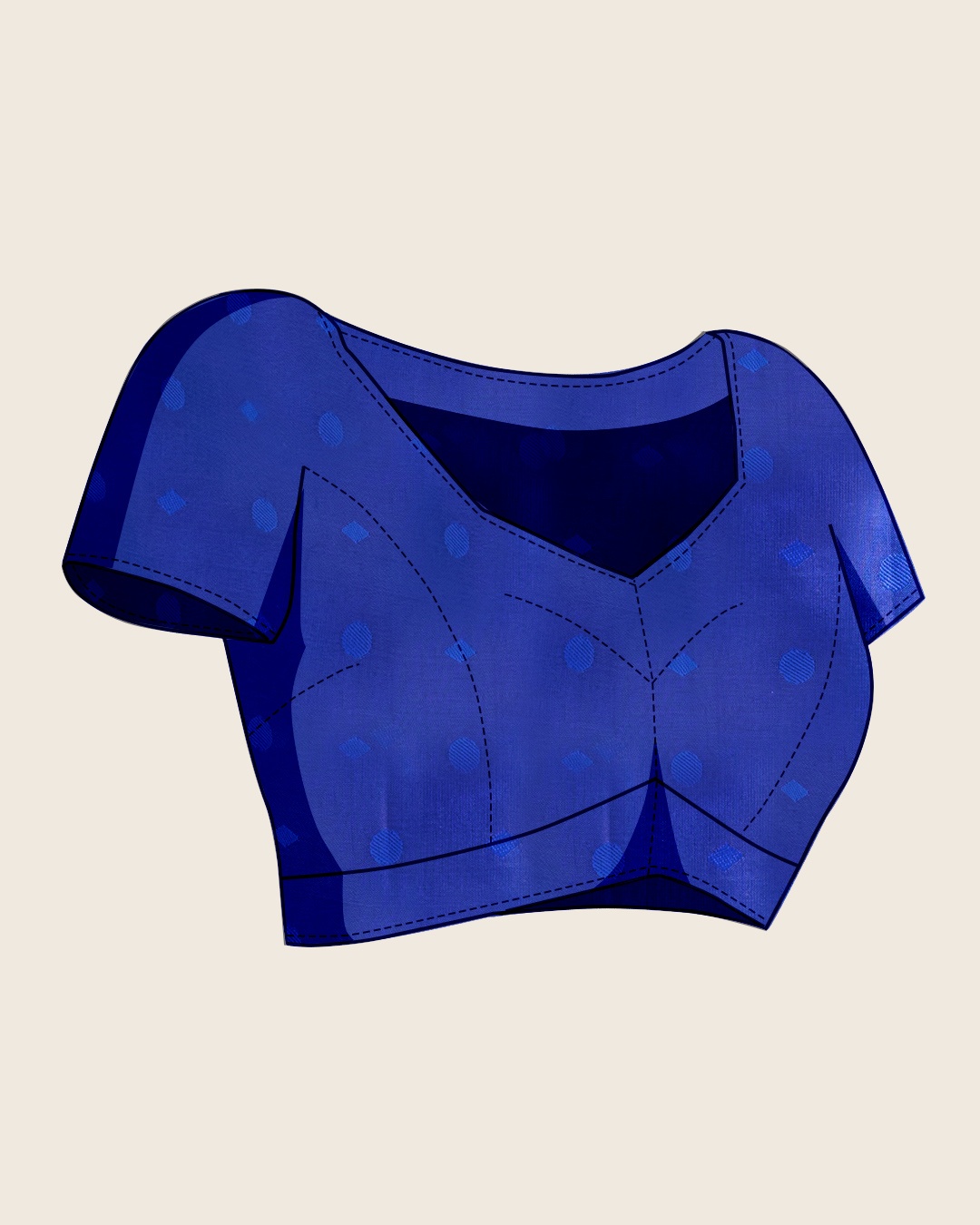Blue Silk Zari Border Woven Designer Saree