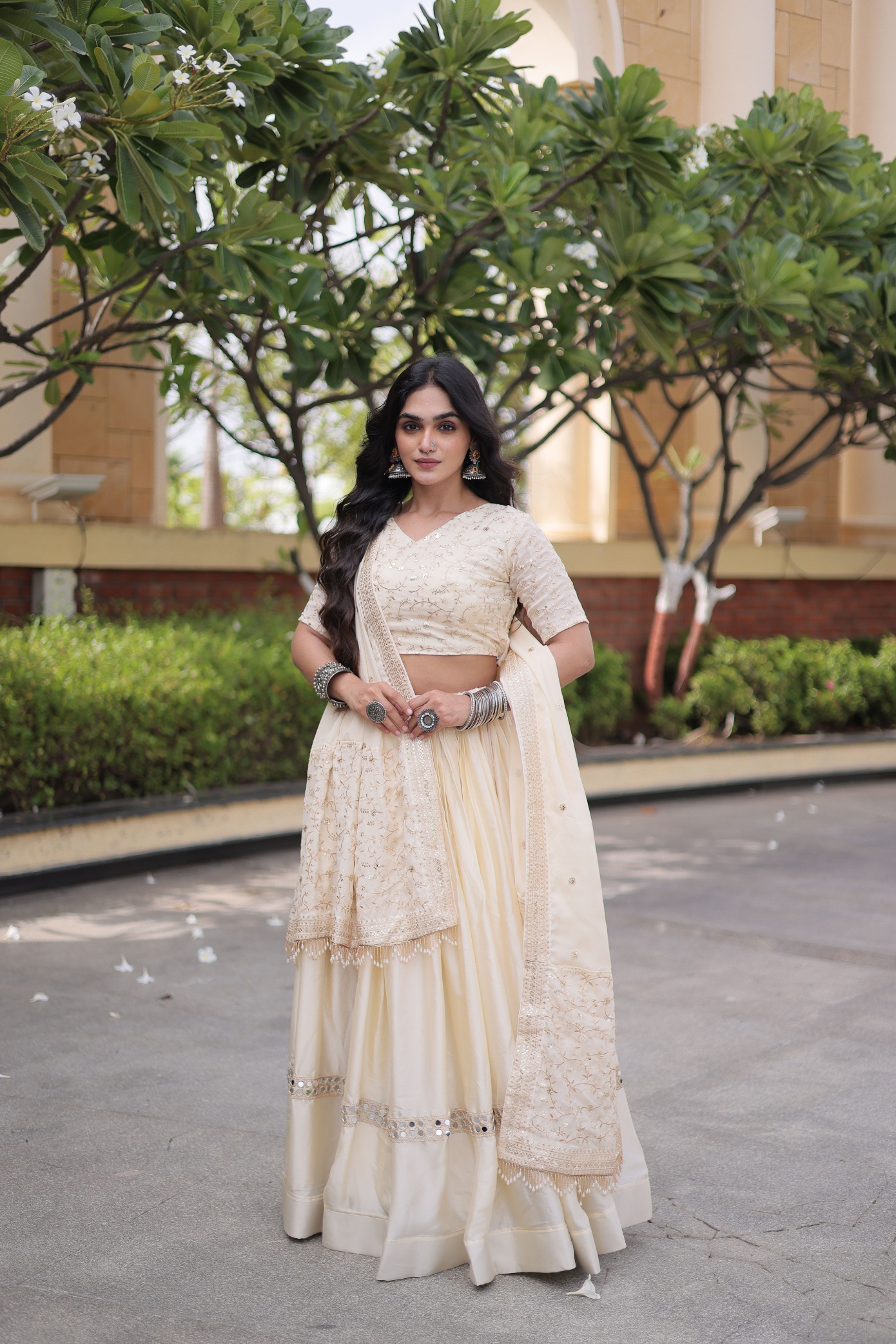 Chiku Floral Embroidered Bridal Lehenga Choli