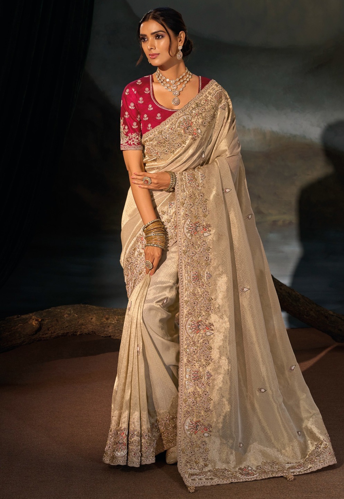 Chiku Paisley Zari Thread Kanjivaram Saree