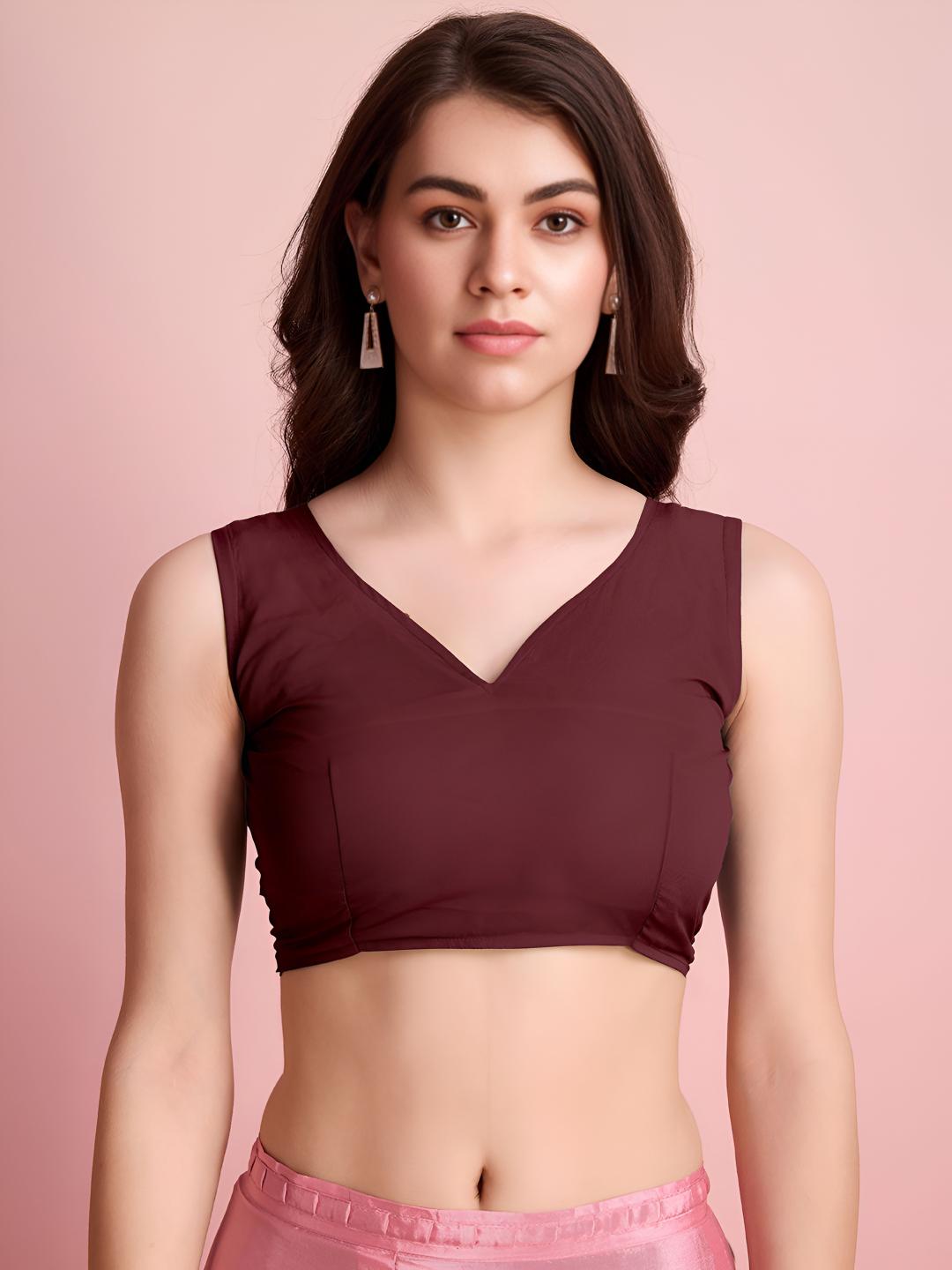Coffee Ombre Chinon Ready To Wear Saree