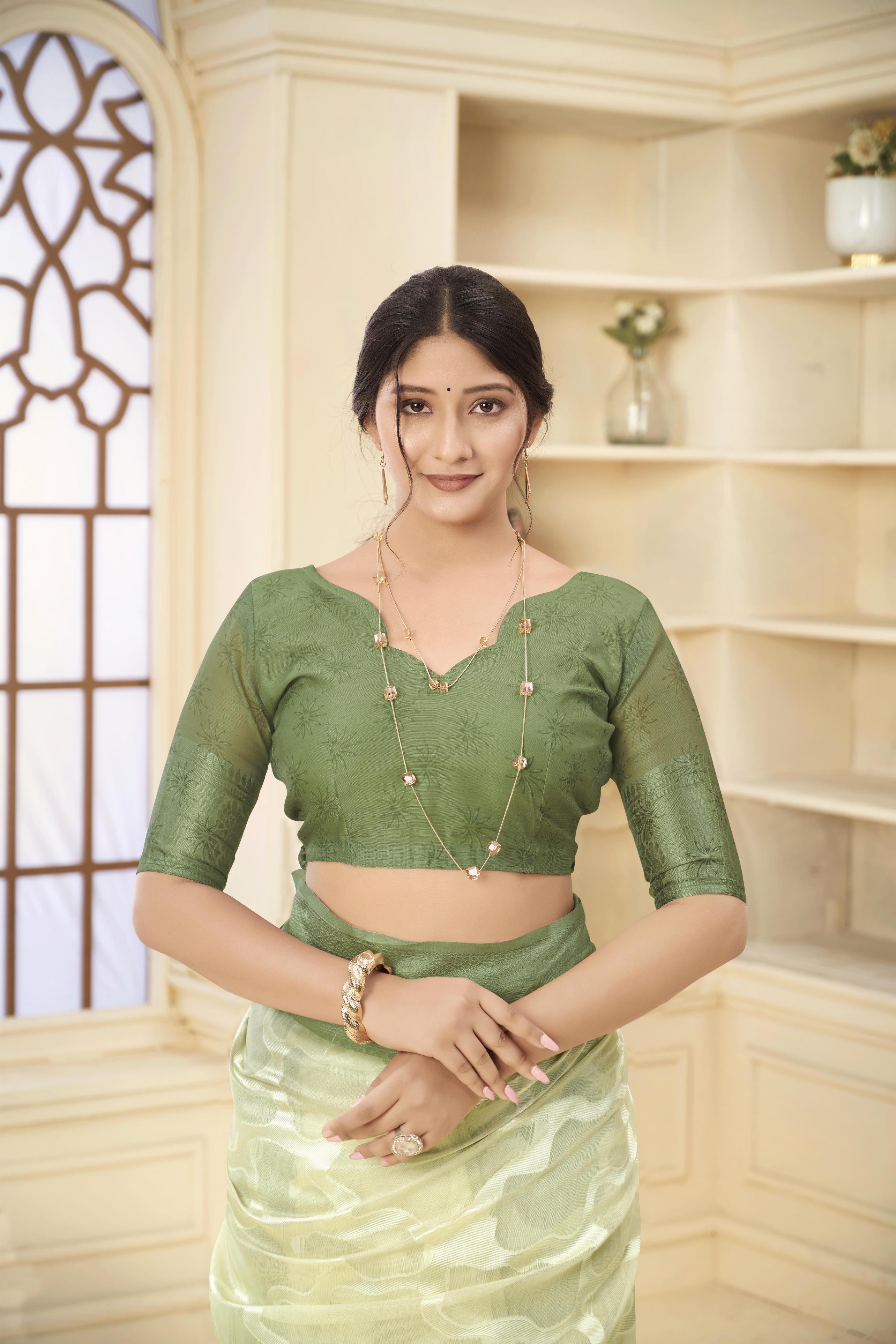 Dark Green Rich Silk Saree