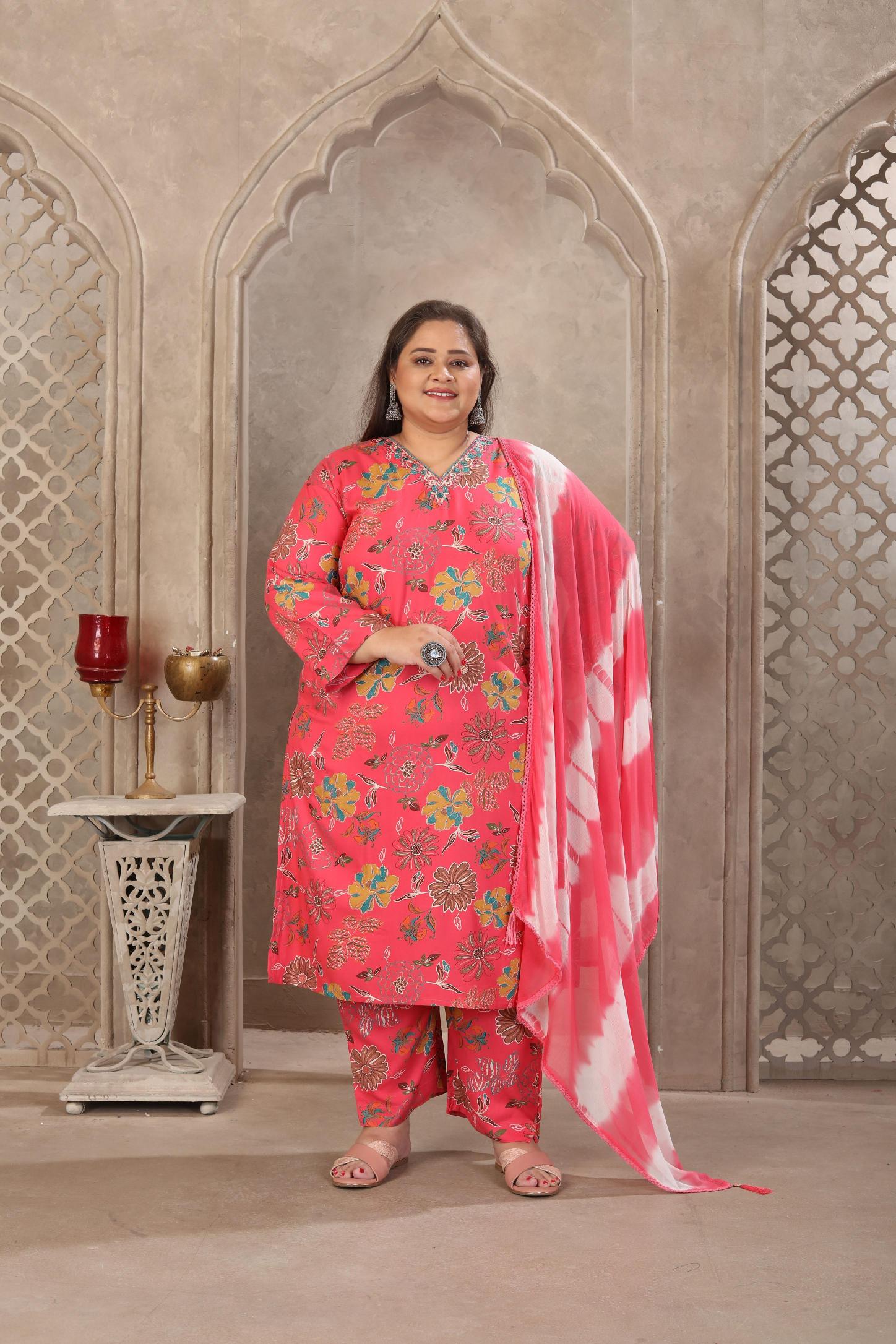 Gajri Rayon Readymade Suits