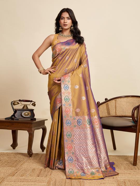 Gold Soft Silk Saree