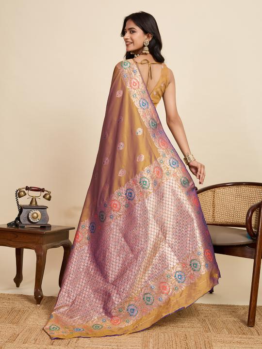 Gold Soft Silk Saree — alternate view