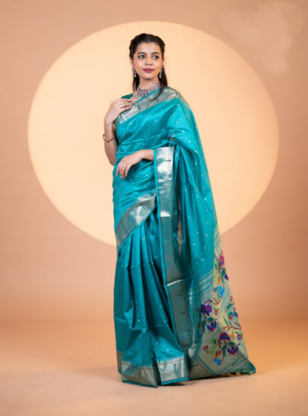 Green Khadi Raw Silk Woven Meena Rich Pallu Festive Saree