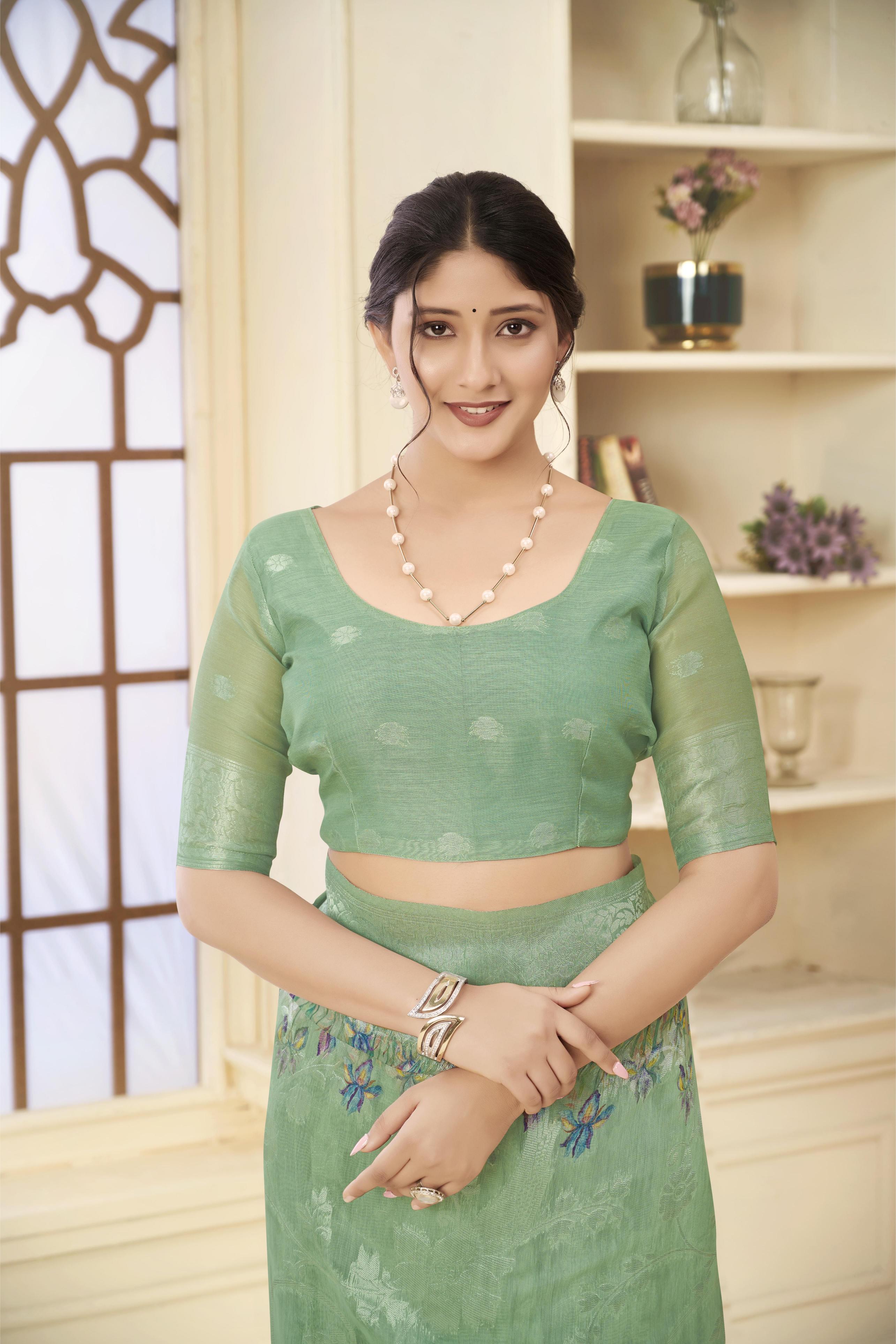 Green Rich Silk Saree