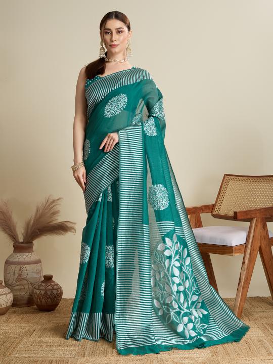 Green Soft Silk Saree
