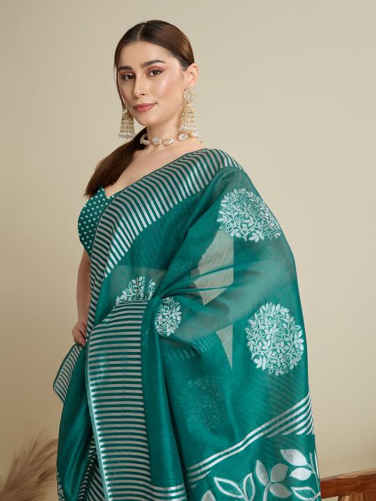 Green Soft Silk Saree