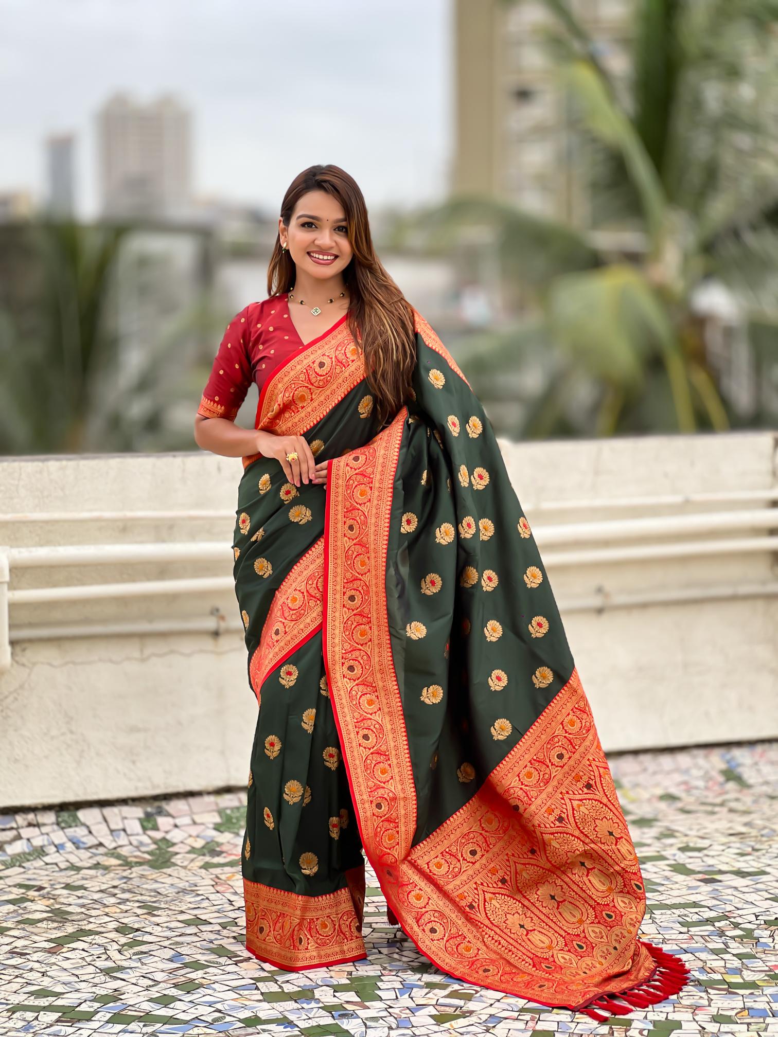 Green Soft Silk Saree