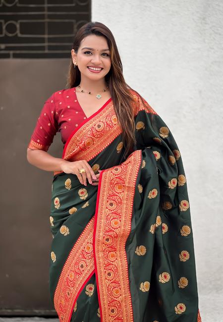 Green Soft Silk Saree