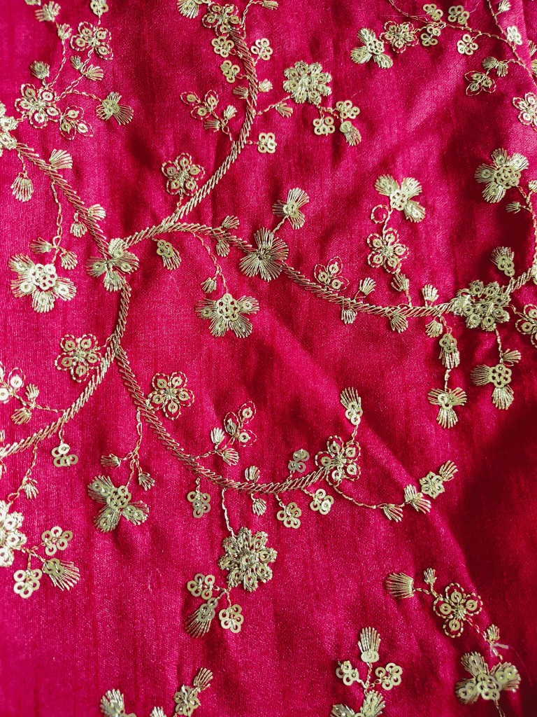 Grey Pink Printed Satin Silk Lehenga Choli