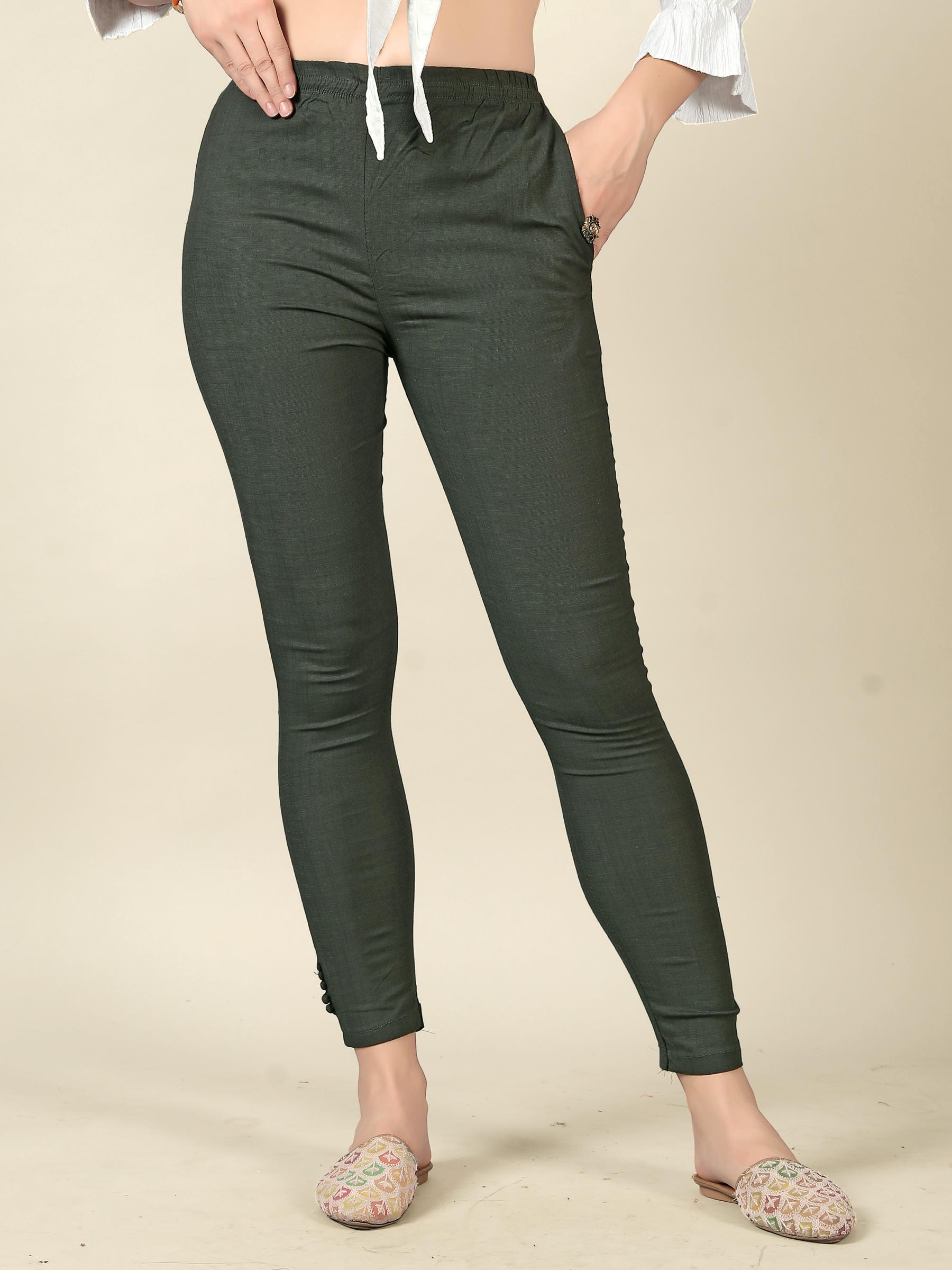 Grey Rayon Lycra Readymade Pant