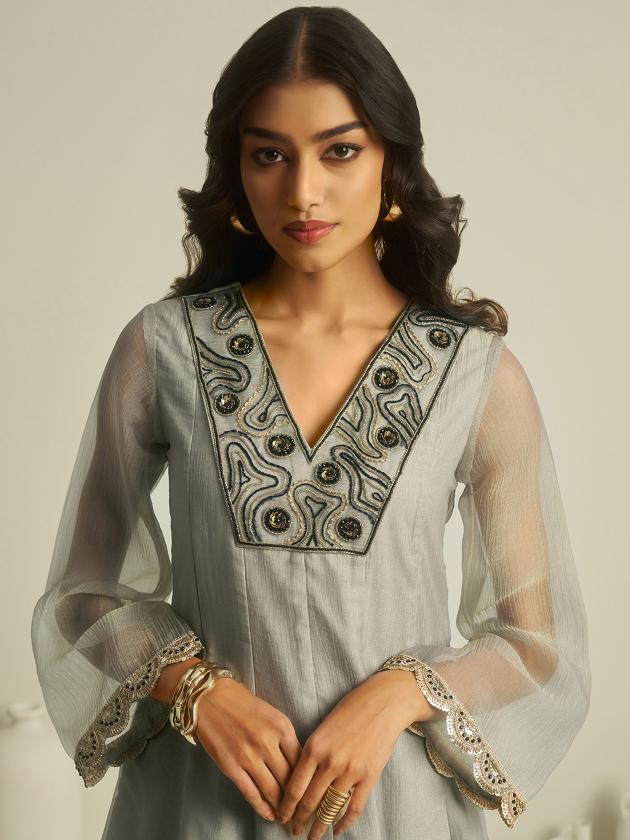 Grey Tissue Hand Work Top Bottom