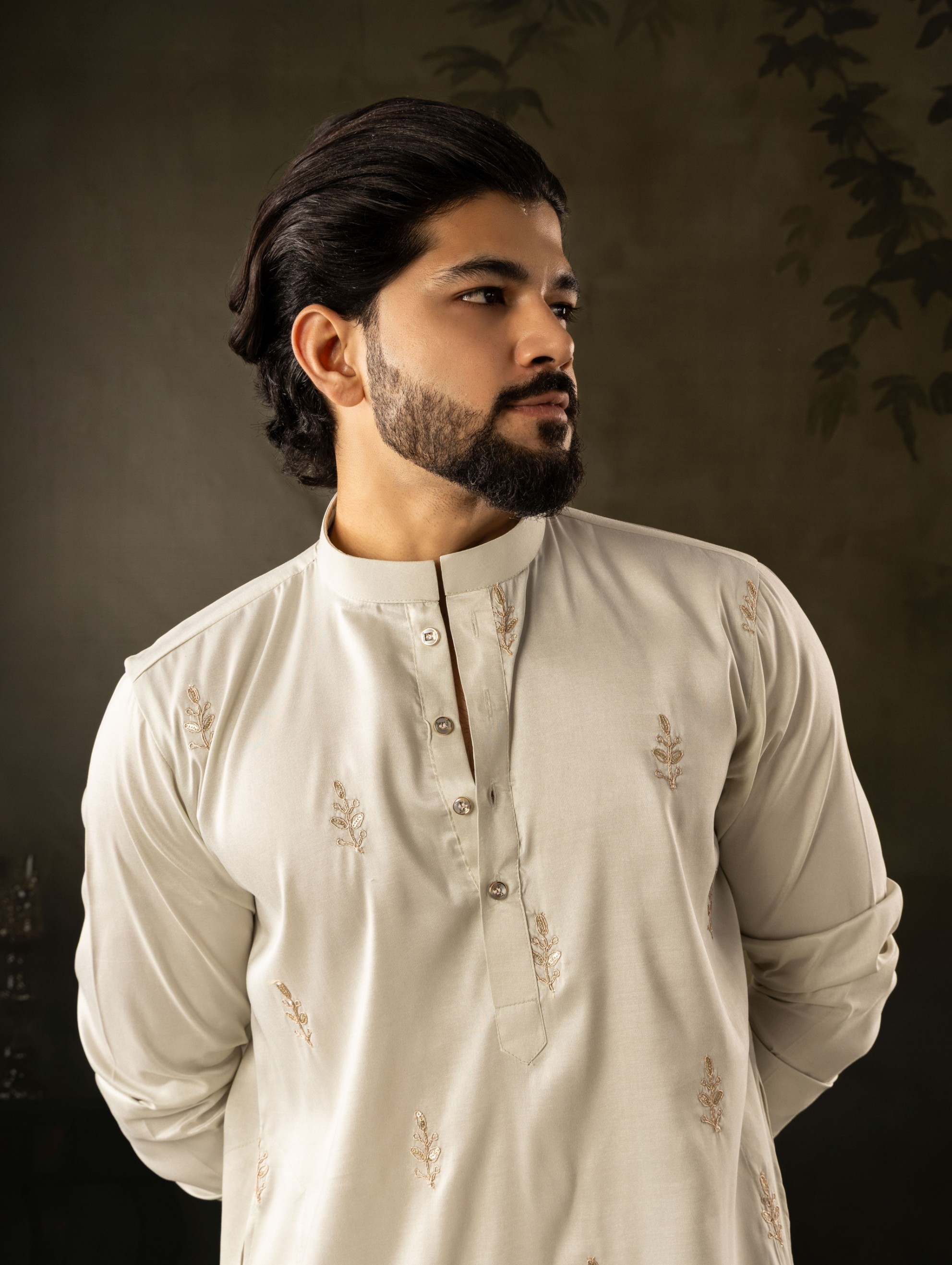 Light Green Rayon Embroidered Kurta Pyjama