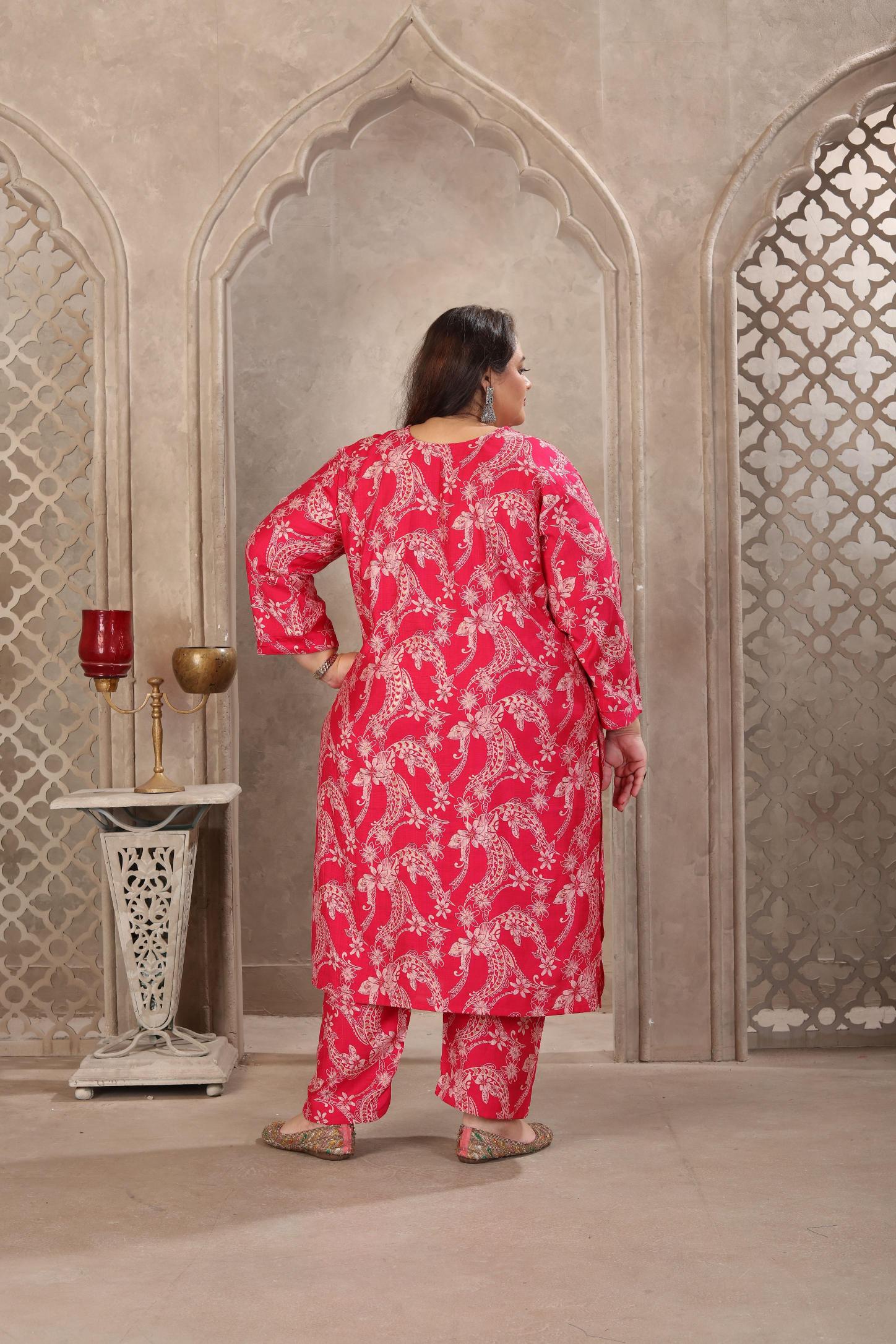 Light Pink Lichi Viscose Readymade Suits — alternate view