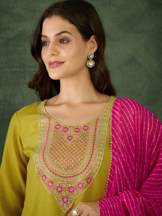 Liril Embroidered Rayon Readymade Suit