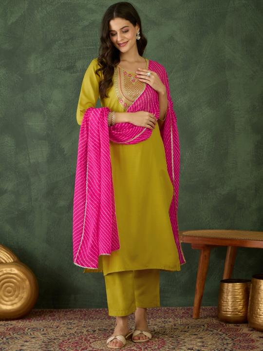 Liril Embroidered Rayon Readymade Suit