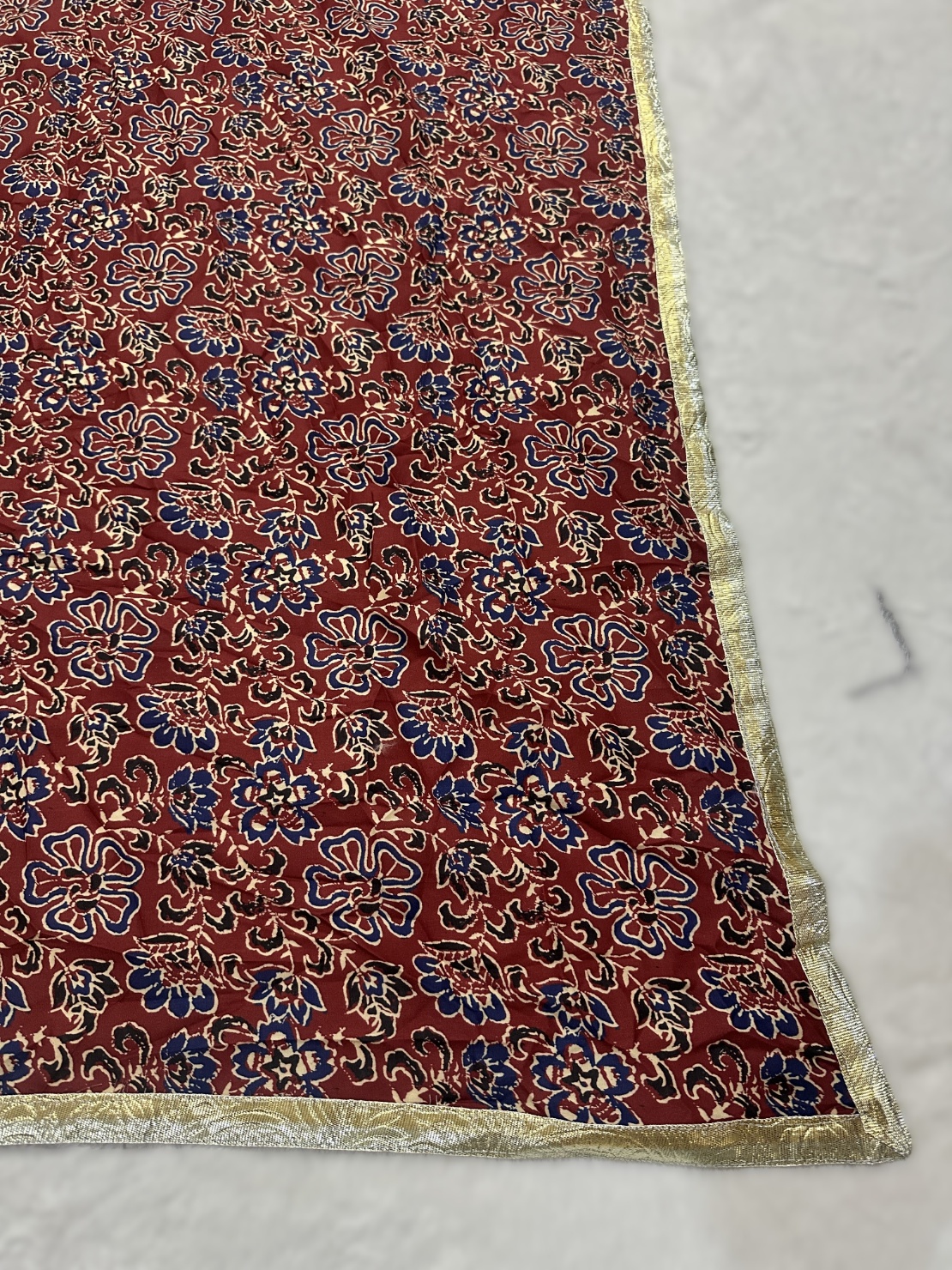 Maroon Designer Digital Printed Cotton Printed Dupatta — alternate view