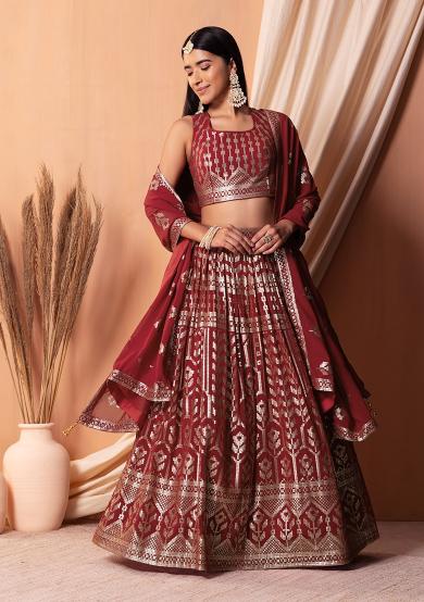 Maroon Georgette Georgette