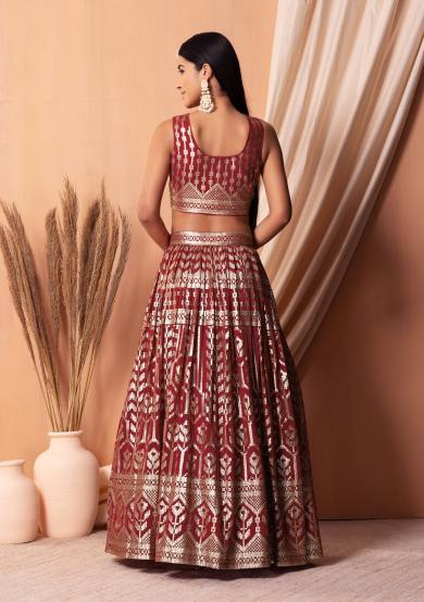 Maroon Georgette Georgette — alternate view
