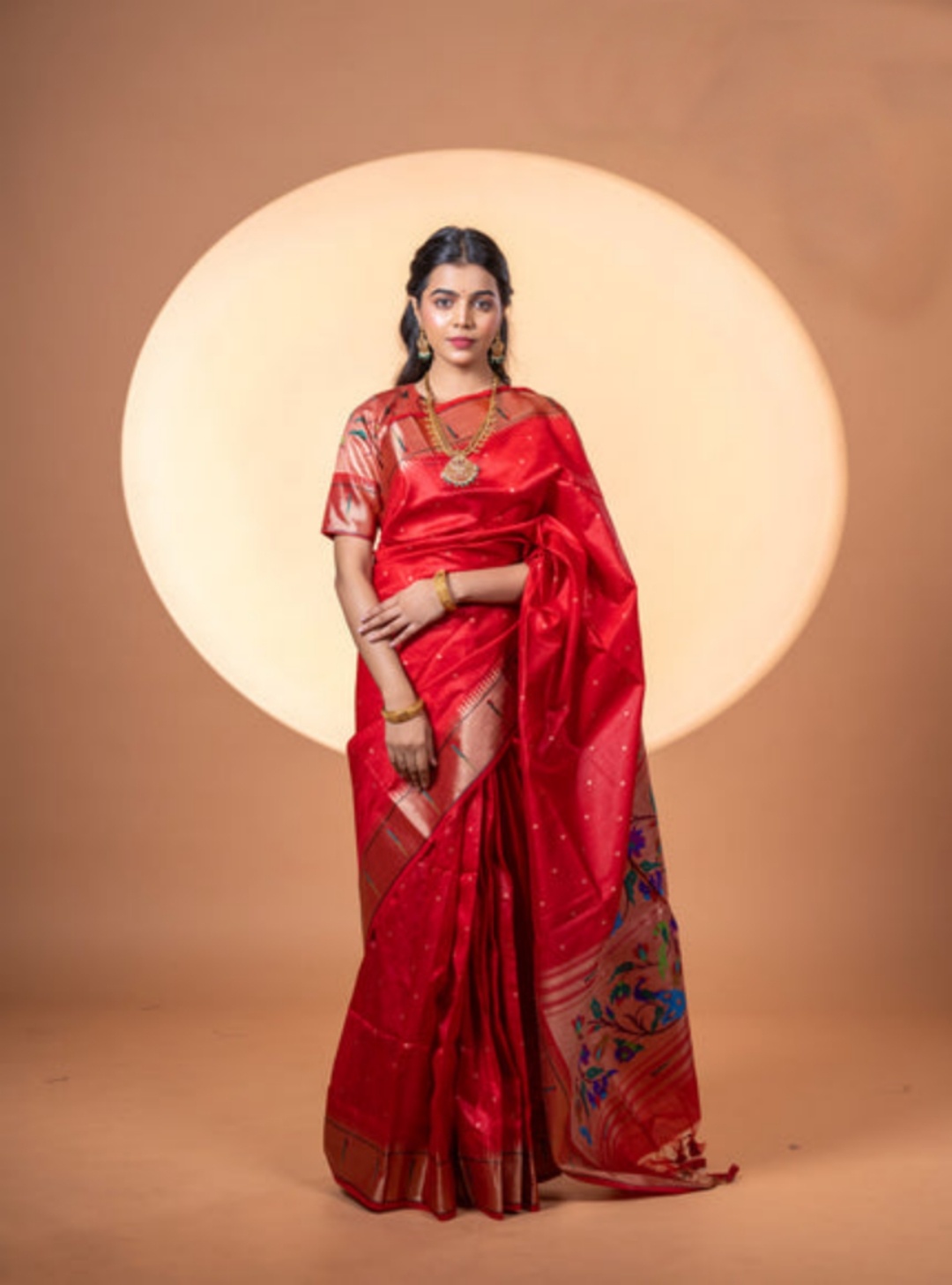 Maroon Khadi Raw Silk Woven Meena Rich Pallu Designer Saree