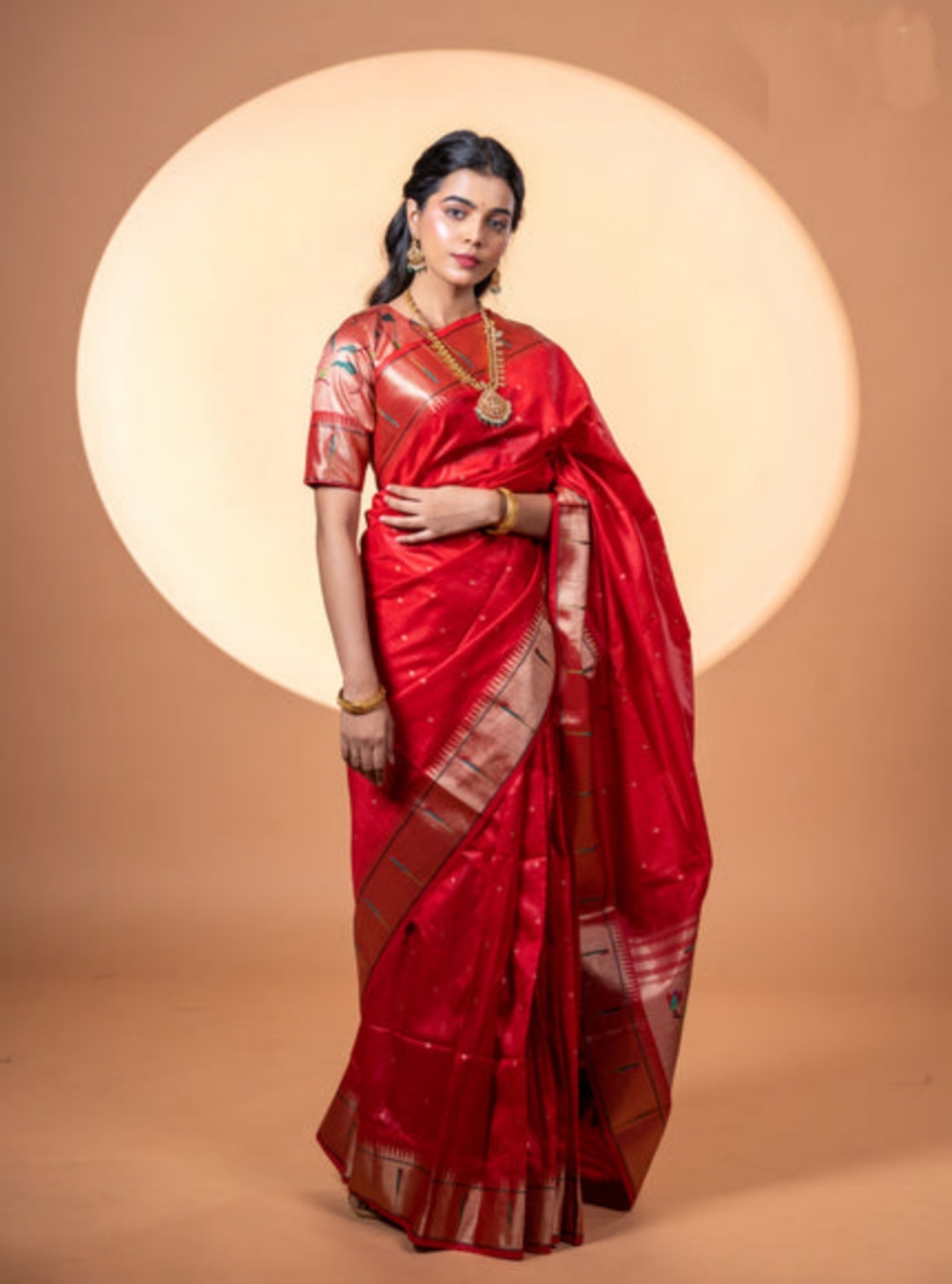 Maroon Khadi Raw Silk Woven Meena Rich Pallu Designer Saree