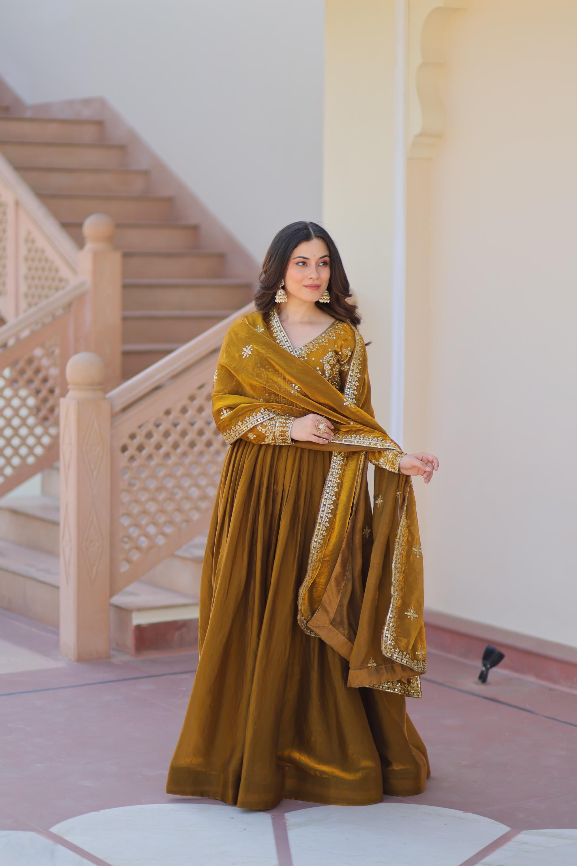 Mehendi Fendy Chiffon Gown
