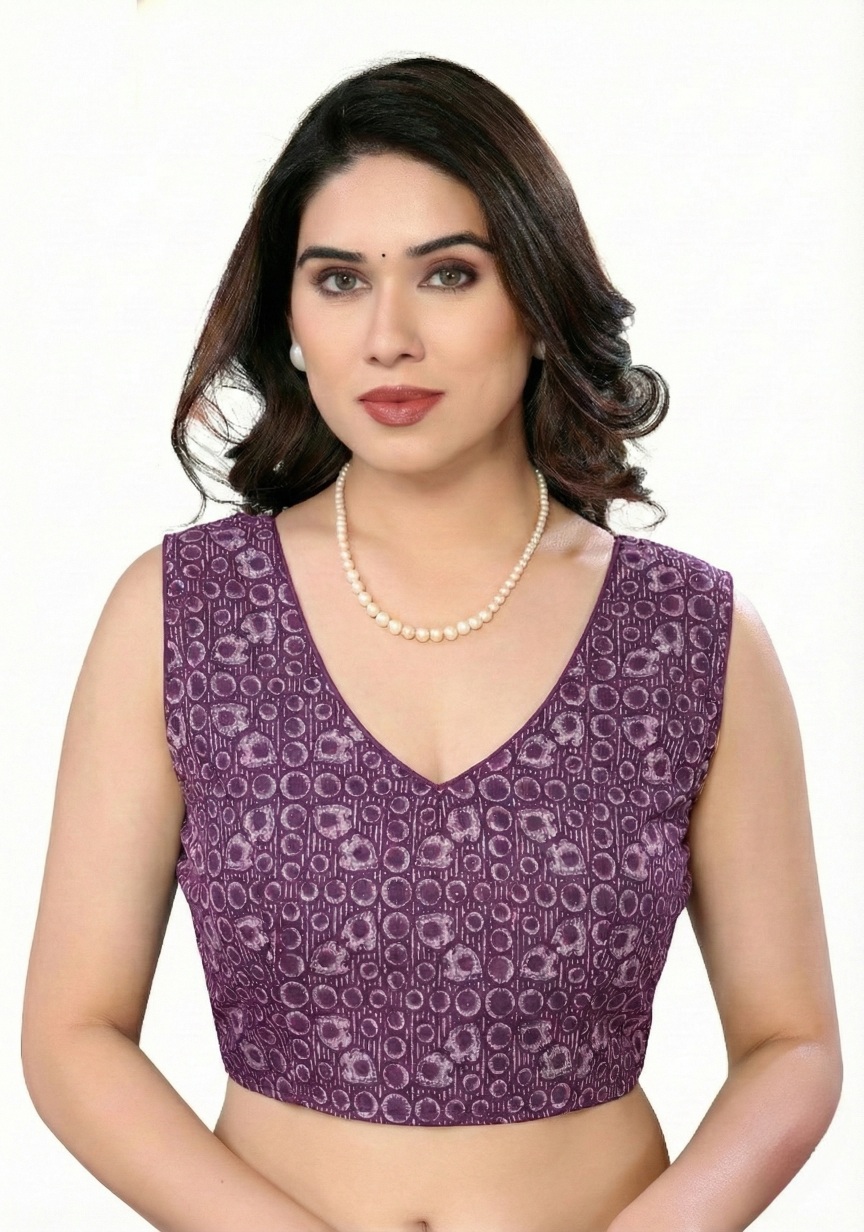Multi Blossom Print Moss Satin Saree