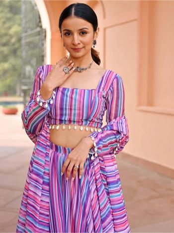 Multi Color Printed Lehenga
