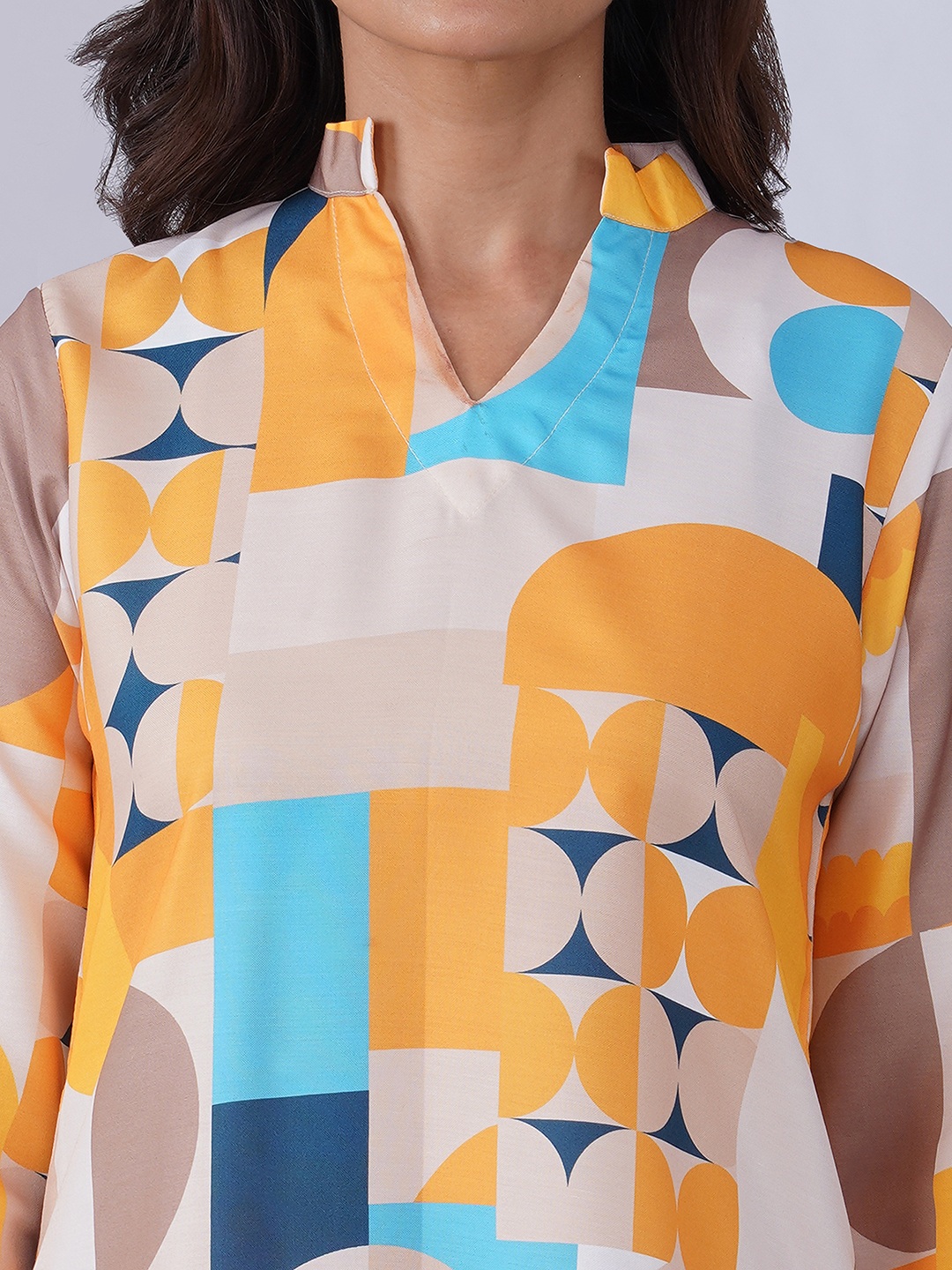 Multi Tropical Designer Printed Rayon Blend Co-Ord Set