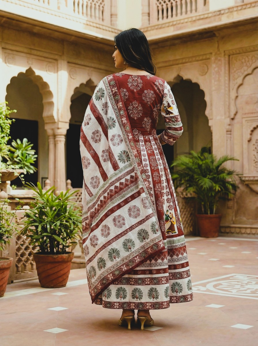 Multicolor Designer Printed Cotton Rayon Lehenga Choli — alternate view