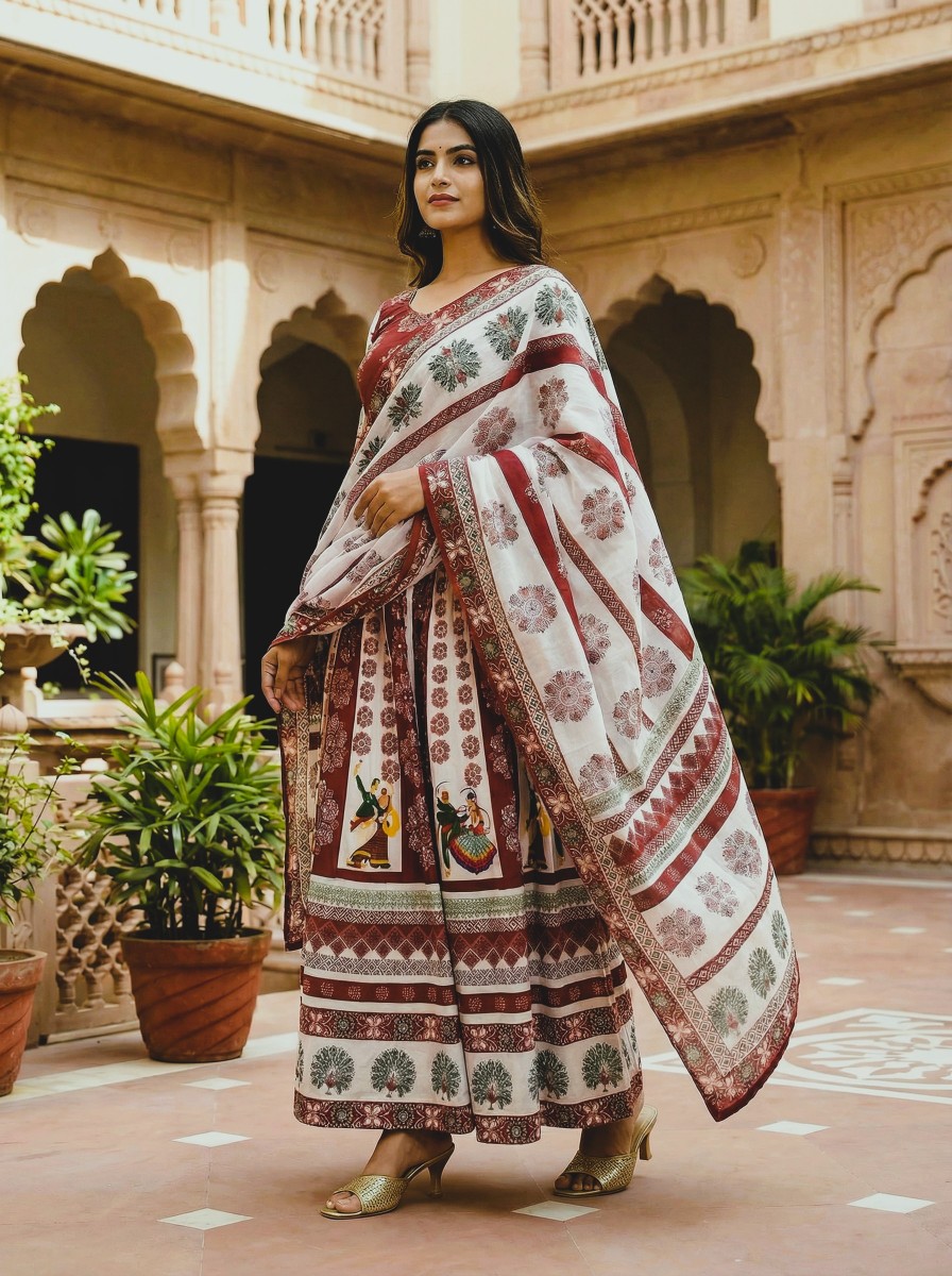 Multicolor Designer Printed Cotton Rayon Lehenga Choli