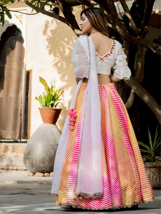Multicolor Digital Printed Lehenga — alternate view