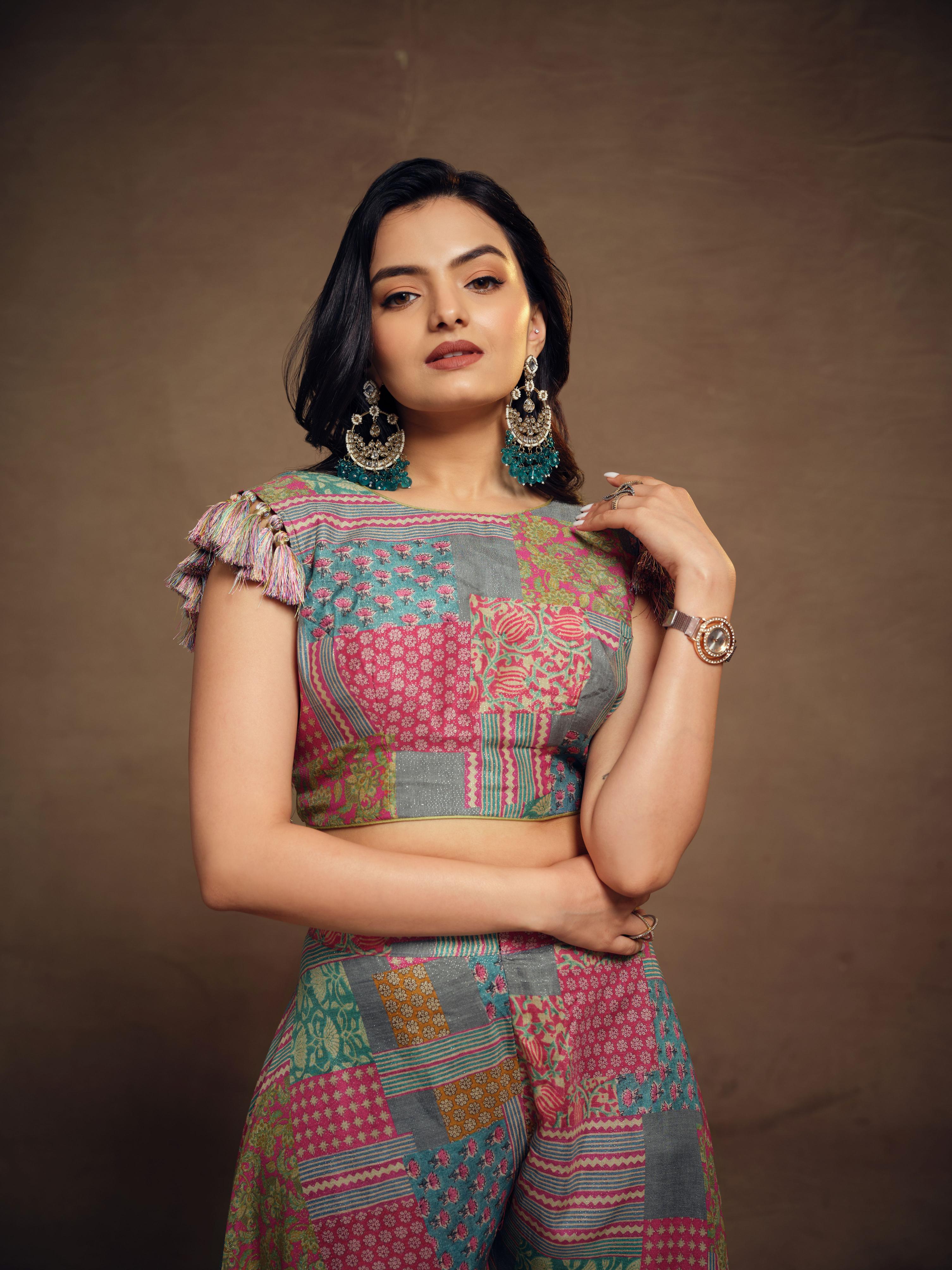 Multicolor Muslin Western Readymade Dress — alternate view