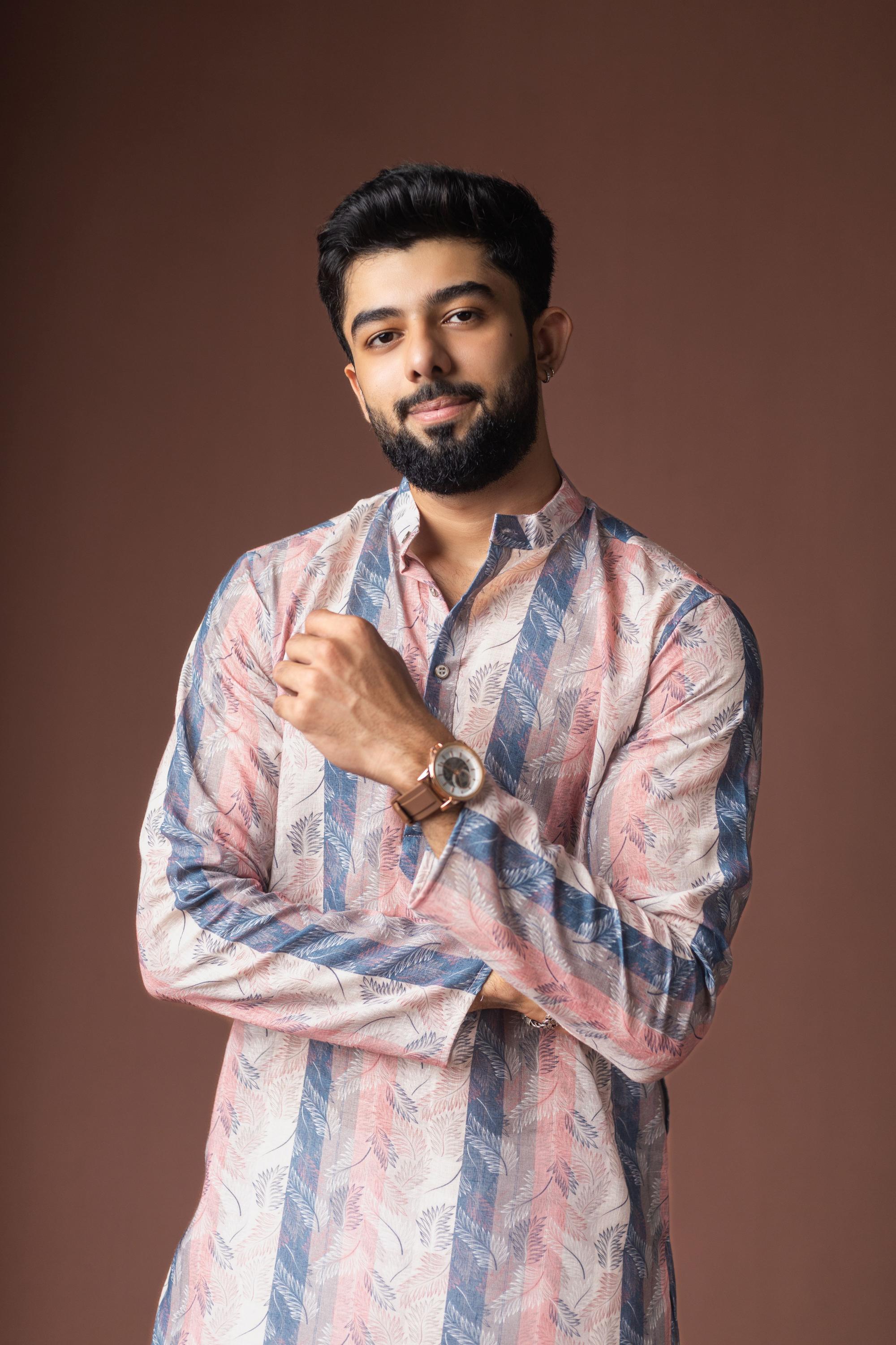 Multy Blended Linen Kurta Payjama — alternate view