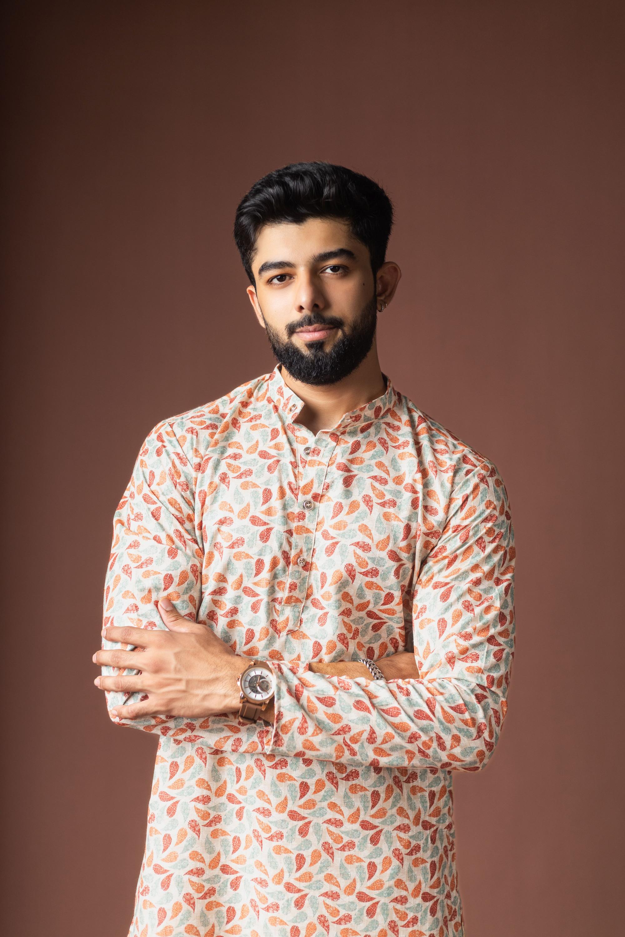 Multy Blended Linen Kurta Payjama — alternate view