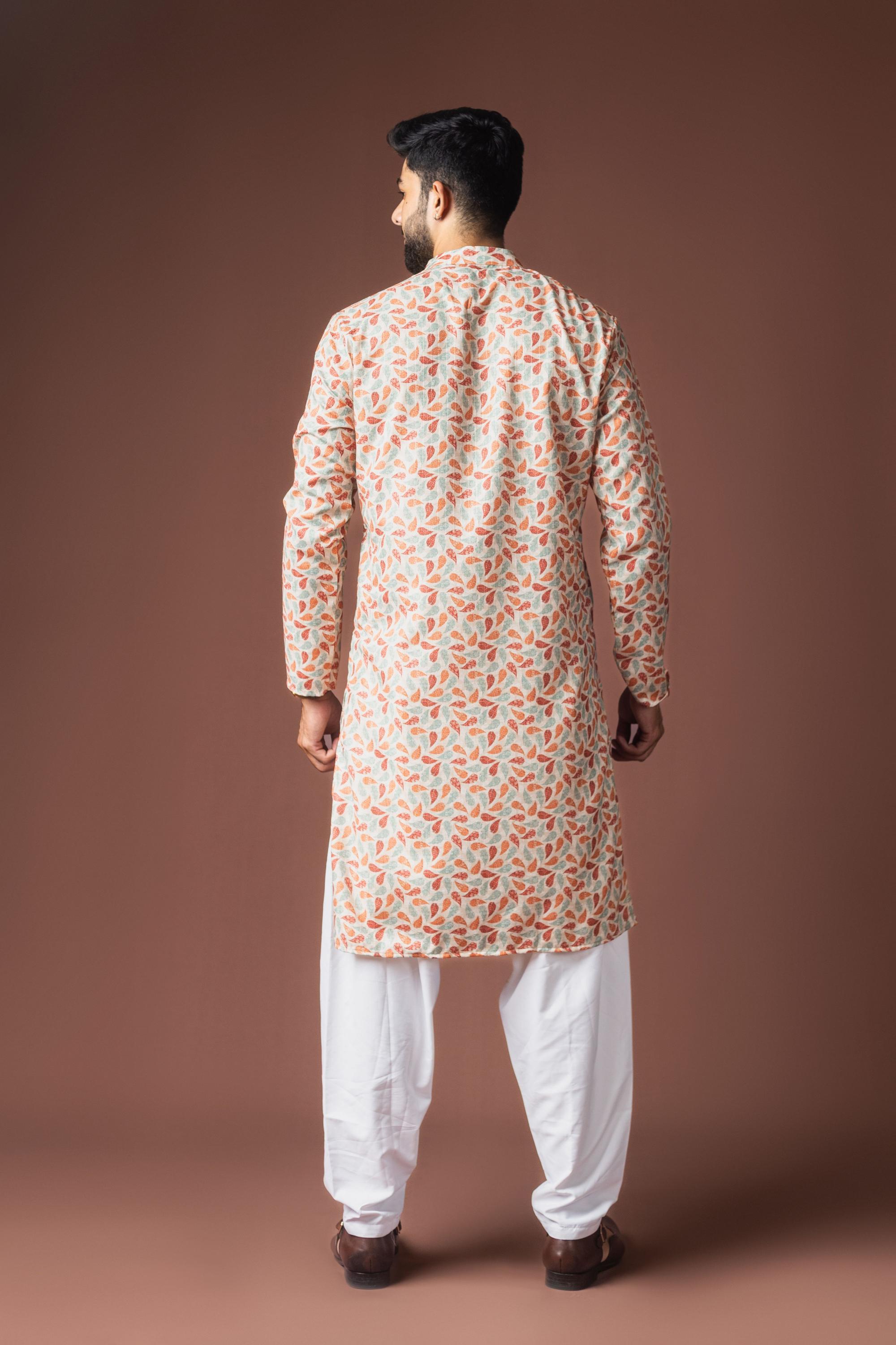 Multy Blended Linen Kurta Payjama