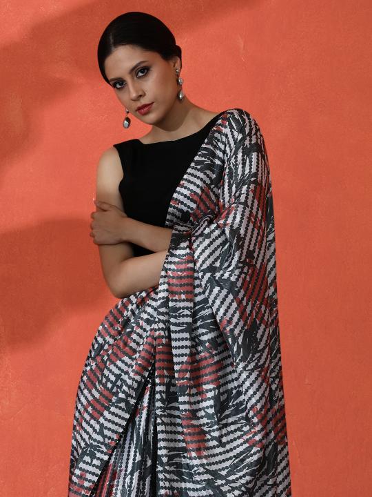 Multy Chinnon Digital Printed Saree