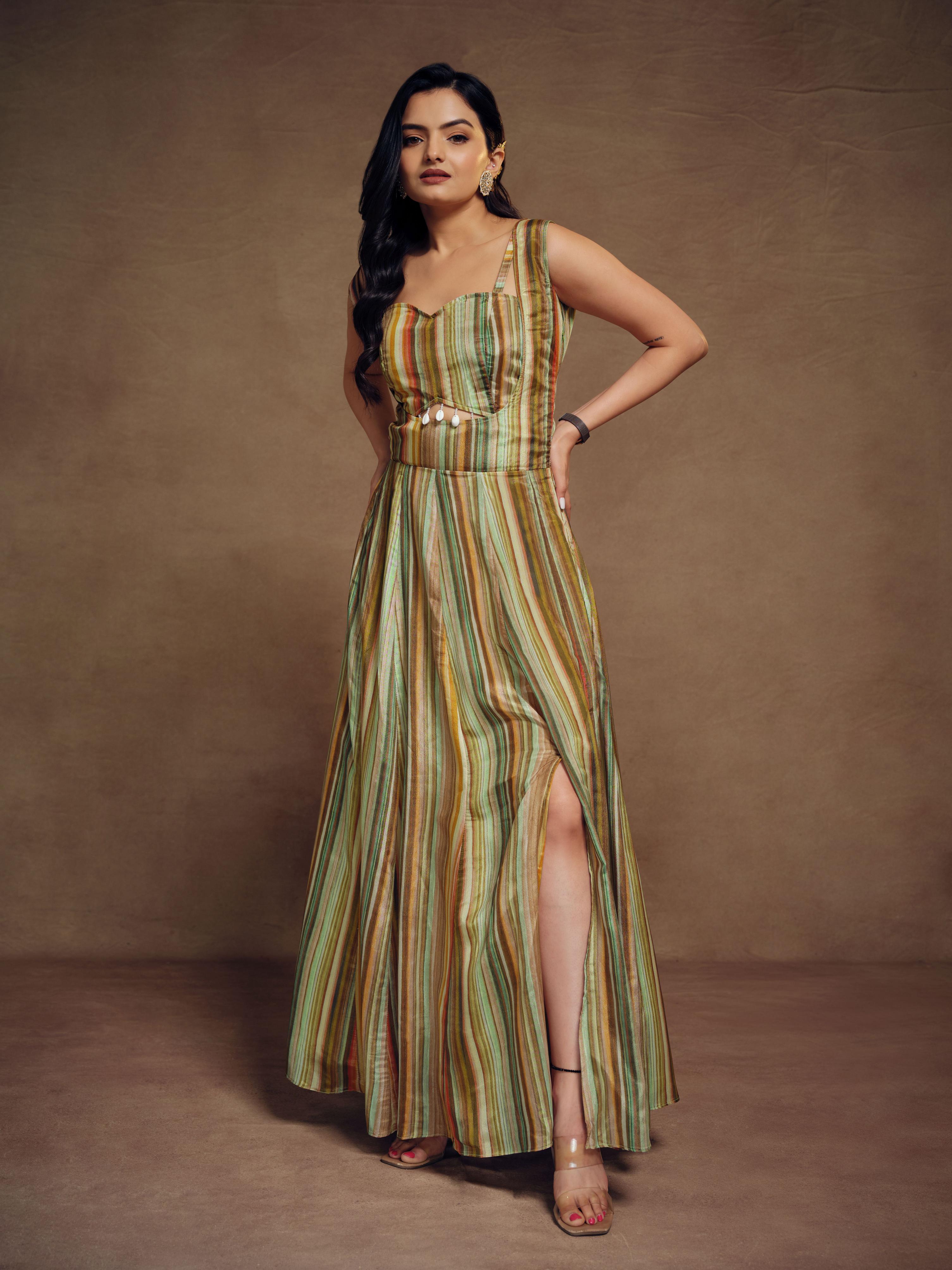 Multy Chinnon Readymade Dress