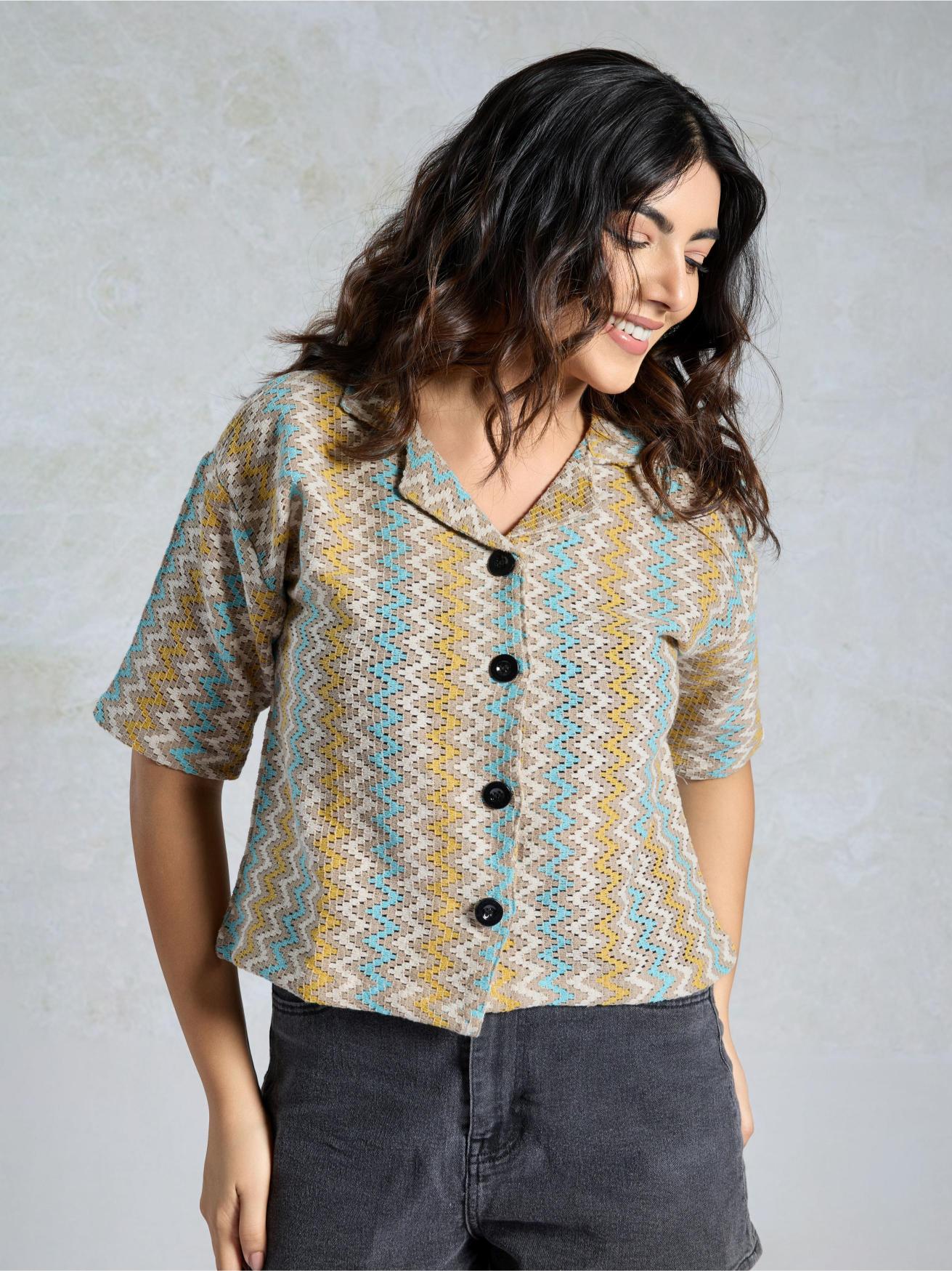 Multy Knited Short Crocks Shirt